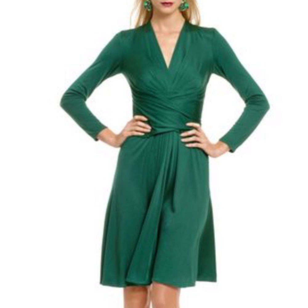 Issa green royal “engagement” wrap dress